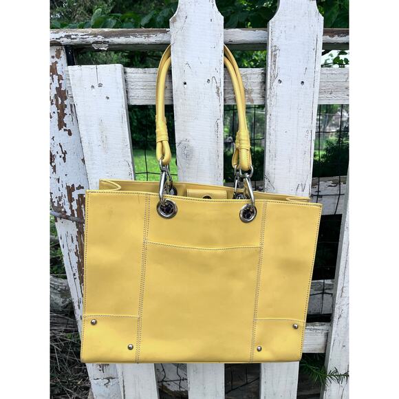 Yellow Wilson’s Leather Tote - Picture 1 of 7